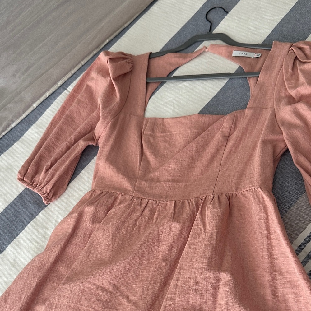Lush Pink Mini Dress